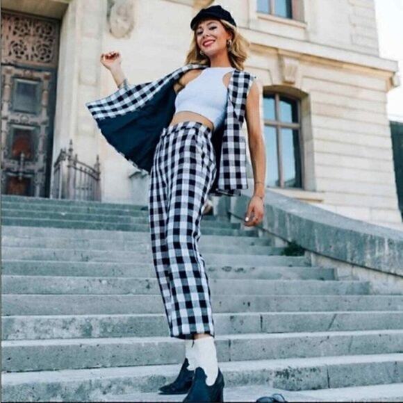 ZARA Straight-Cut Pants NWT - Picture 6 of 16